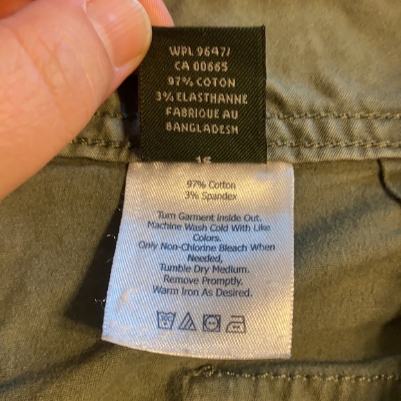 Olive Green EB Shorts - Picture 3 of 3